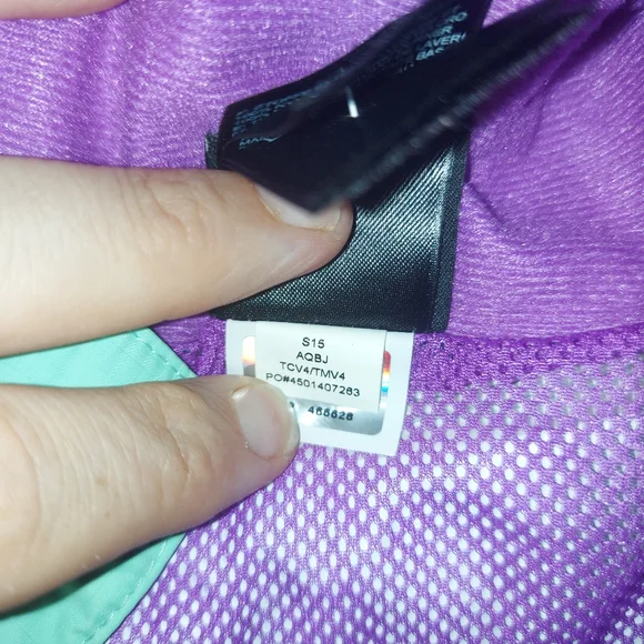 The North Face Green/Purple Hyvent Jacket - Picture 9 of 12